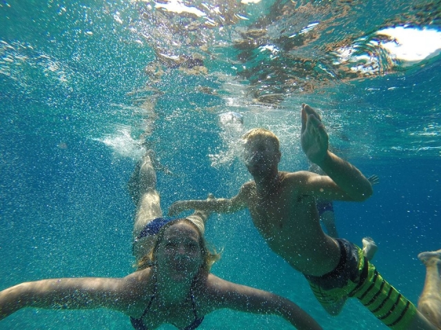  A poco de esnórquel