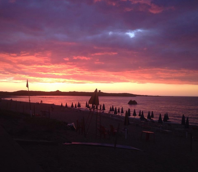  Uno de nuestros atardeces únicos 