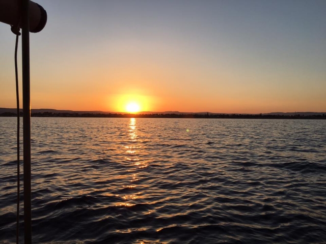  Aquí está el atardecer 