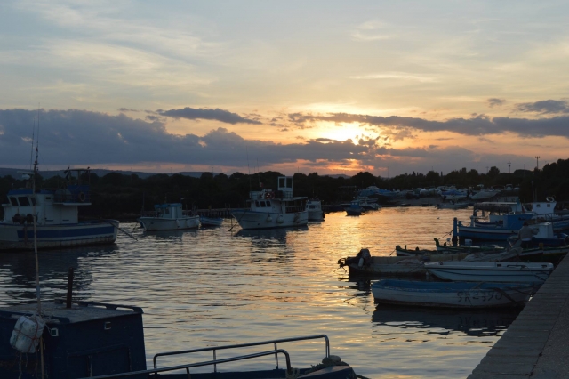  El atardecer desde el puerto