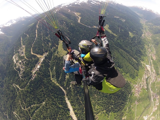 Volando sobre los dolomitas 