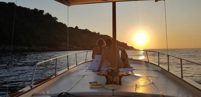 Disfrutando del atardecer