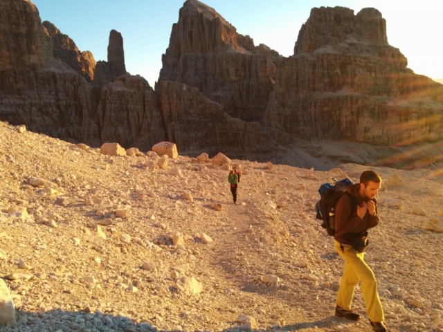  El camino para llegar al punto del salto 