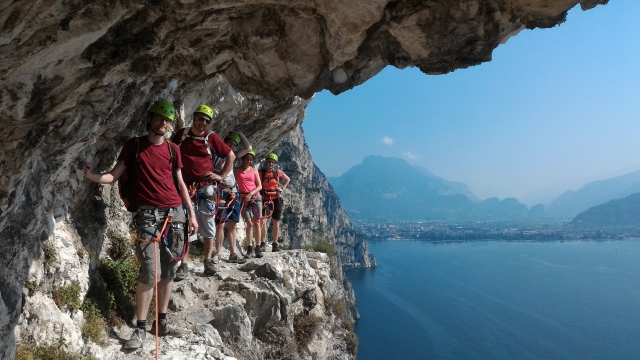  Vía ferramarra en las montañas de Trentino 