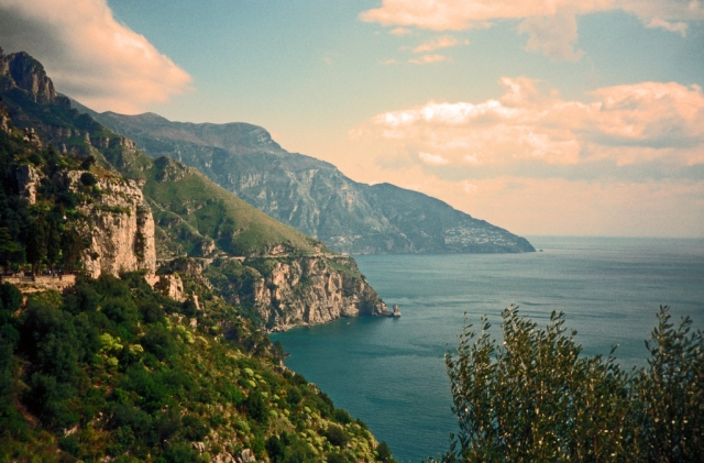 Vista de la costa de Amalfi 
