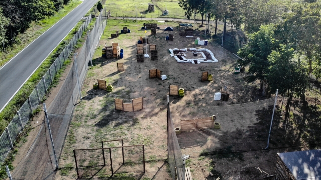  Vista superior del campo de juego 