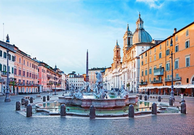  Piazza Navona y sus fuentes 