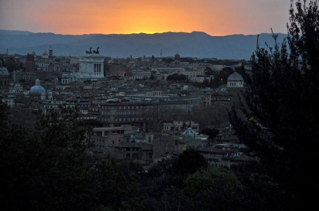  Vista de Roma al atardecer 