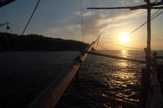  En bole al atardecer 