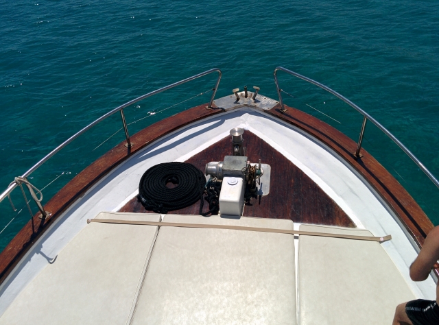  Hydra - Excursiones en barco Solárium de proa, Molinele de ancla 
