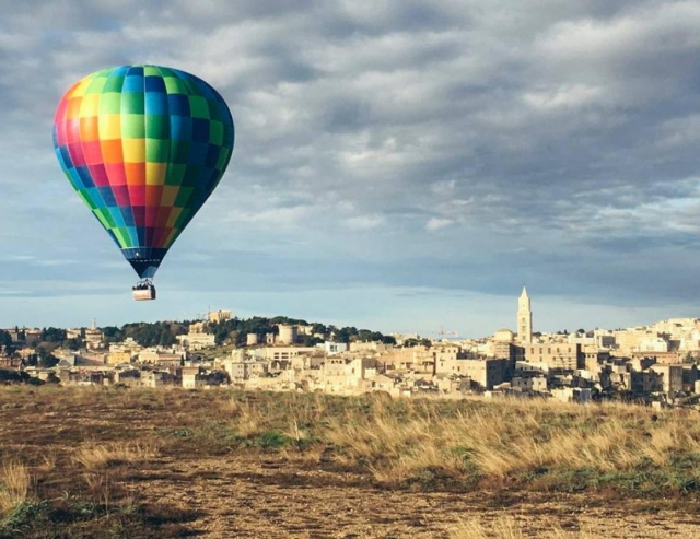  globo aerostático en Matera 