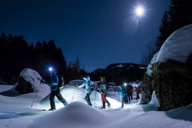  raquetas de nieve nocturna 