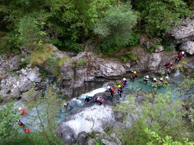 barranquismo con guías alpinos 