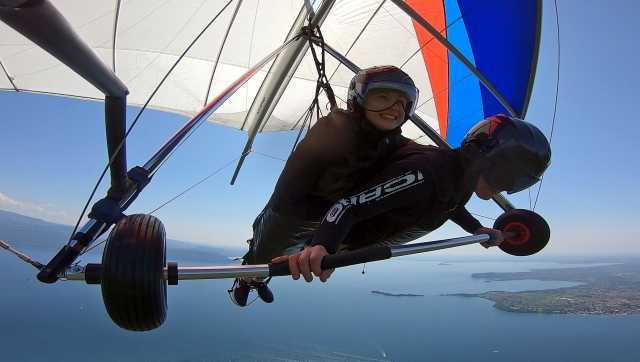  sentir el viento que enfrento volando en ala delta 