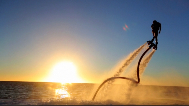 flyboard al atardecer 