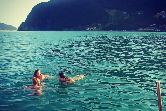  nadar en el lago Iseo