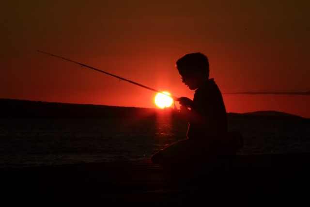  pesca al atardecer 