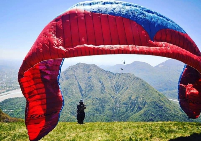 Despegue en parapenle