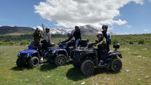 Cuatrimoto en el Valle de Giumentina 