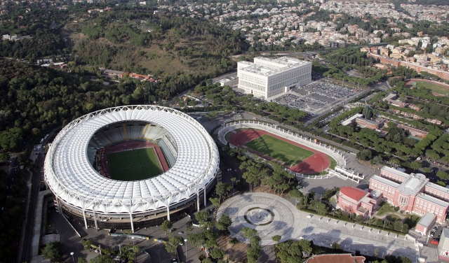  El estadio desde el dron 