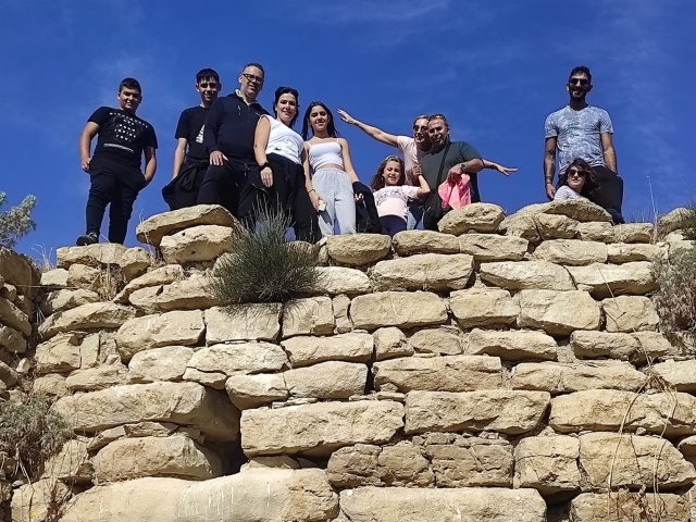  Un grupo durante la experiencia Cuatrimoto 