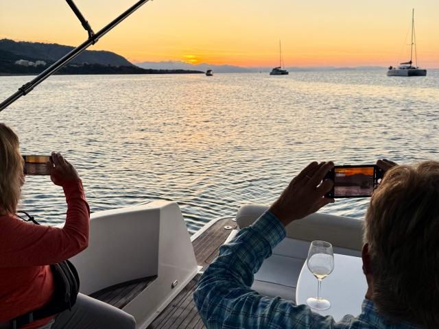  Isla vista al atardecer 