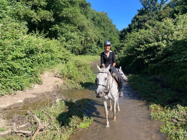  Pbaños a caballo en el valle del Sorbo 