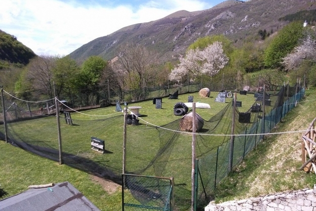  Vista aérea del campo de juego