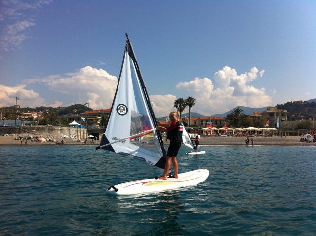 Curso de windsurf en grupo 