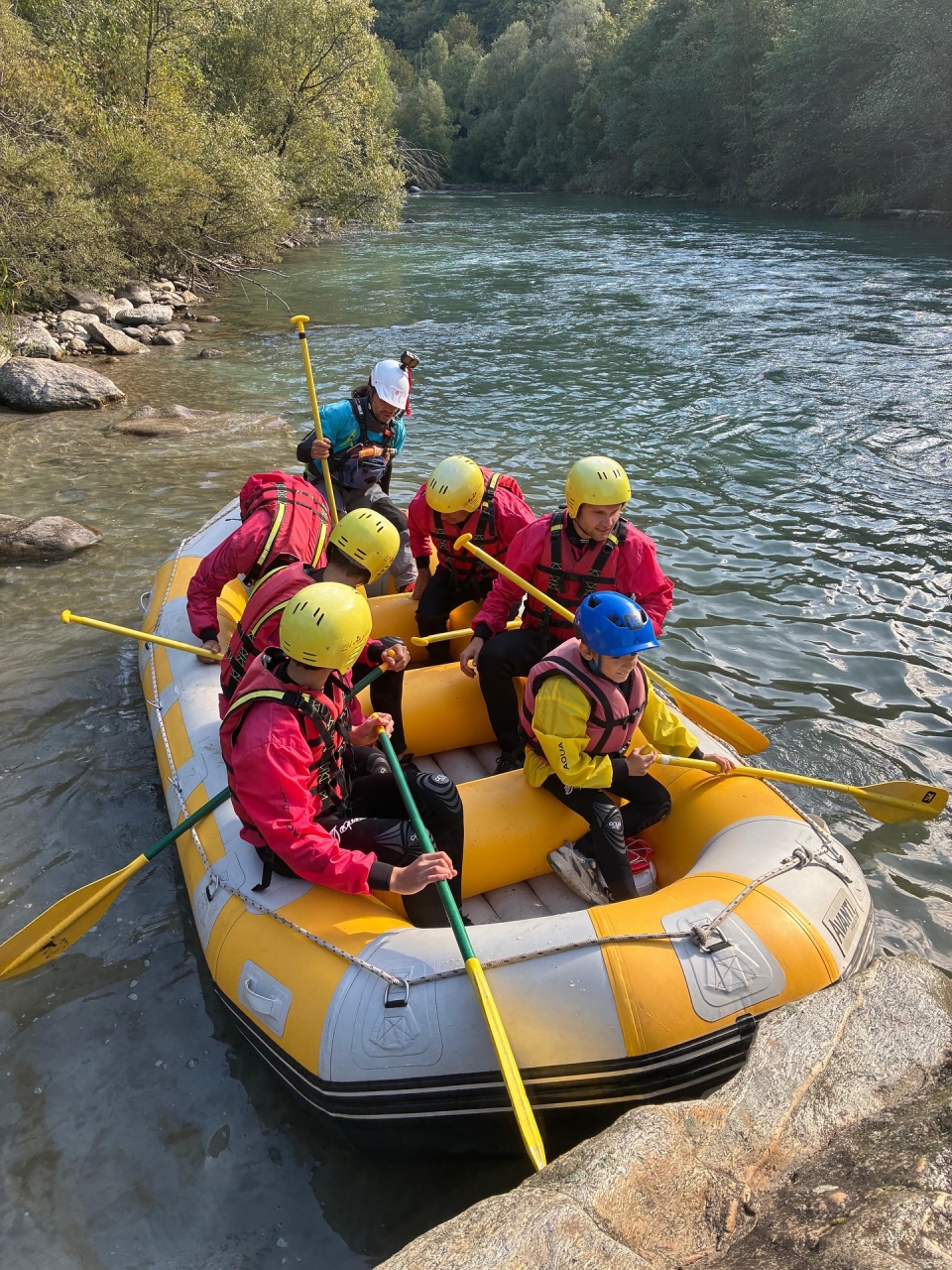  Listos para el rafting