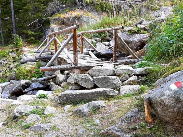  Vislumbre uno de los senderos