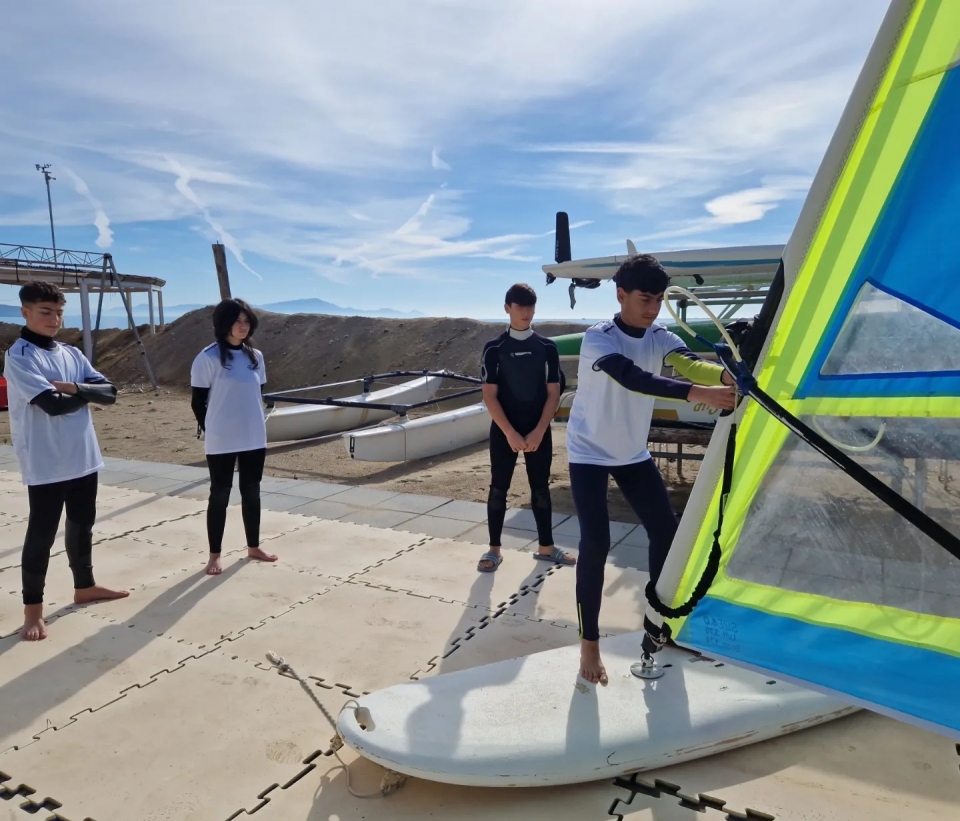 Práctica en la playa
