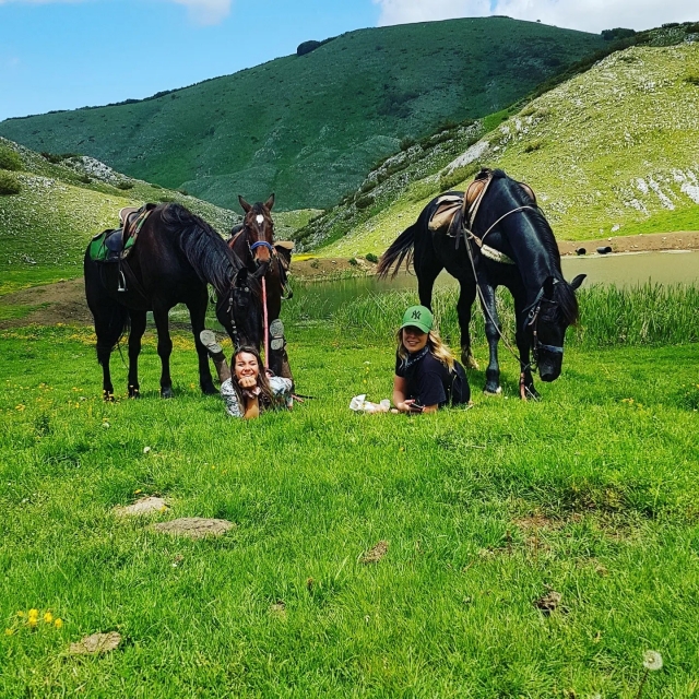 Descansando en medio del verdor