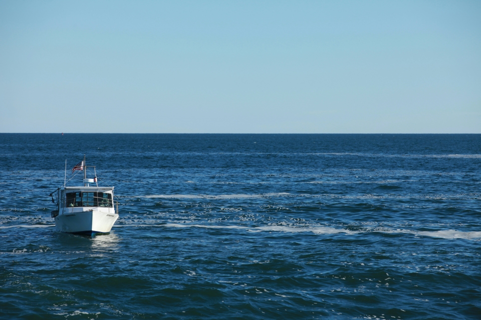Barco en viaje de pesca 