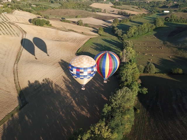 Volando sobre las colinas del Chianusted 