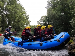 Descubrimiento de Rafting en el río Tanagro o Calore 1h30