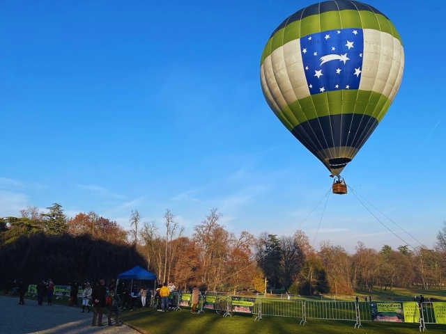  Sobrevolando la campiña de Lombardía