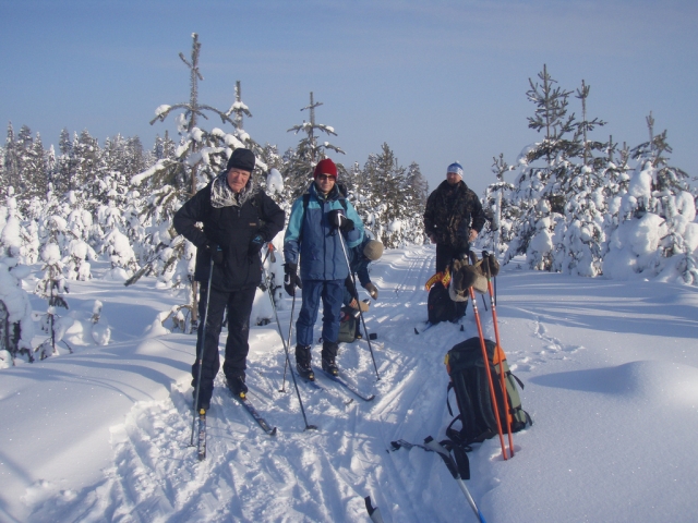  Posando en la nieve