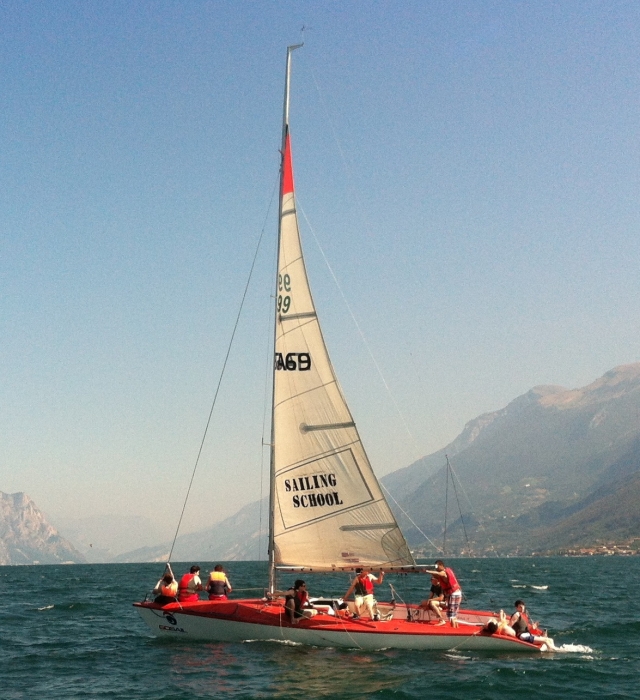 En medio del lago 