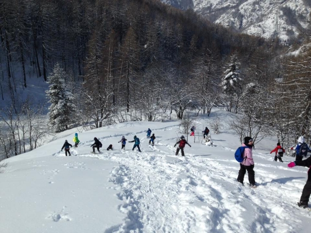  todos juntos en la nieve