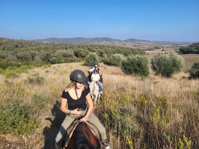 Pbaños a caballo en Toscana
