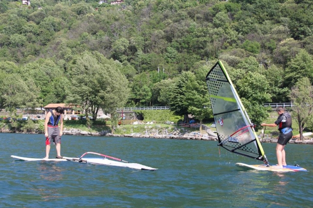 Nuestros alumnos de windsurf 