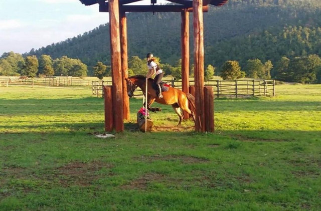  pbaños a caballo en la finca
