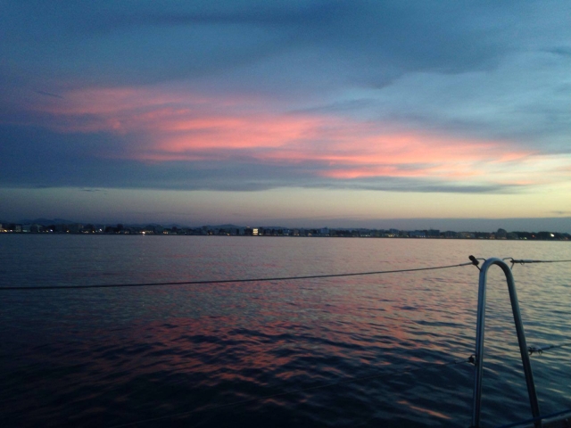  Atardecer en el mar