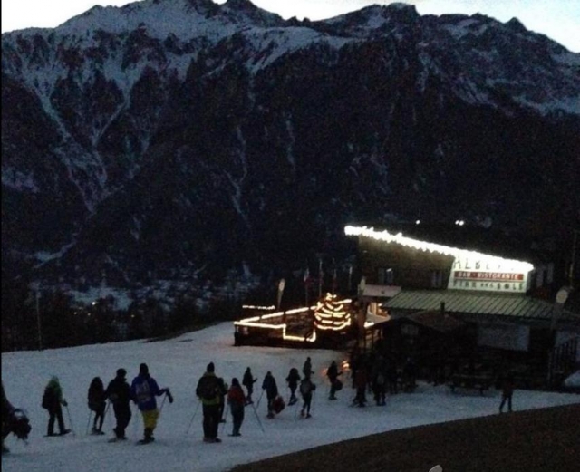 Raquetas de nieve en Bardonecchia con cena en refugio 6 horas