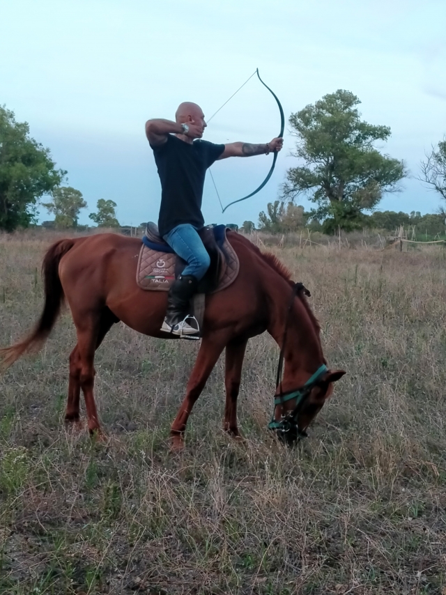  Jalo con arco en la silla 