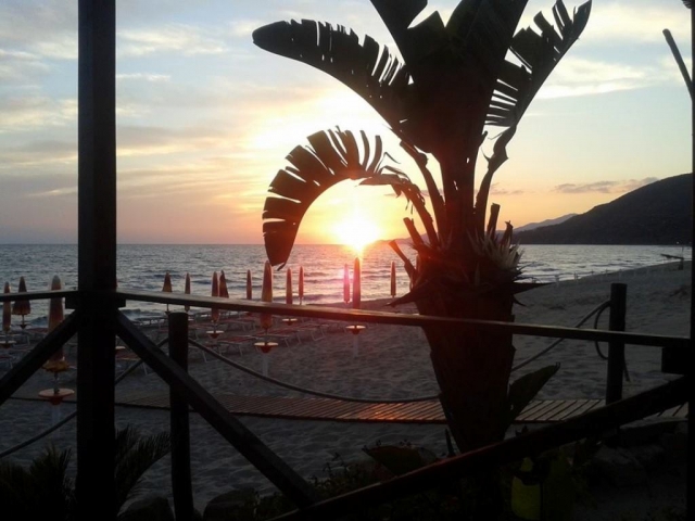 Atardecer en nuestra playa 