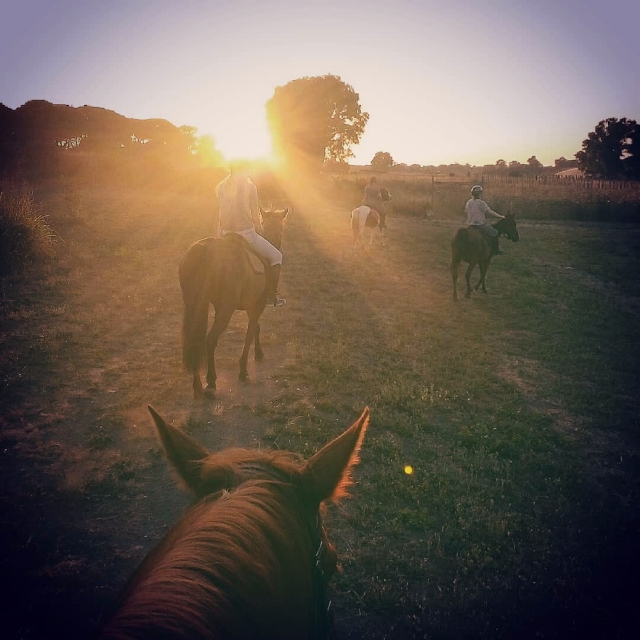 Subir al atardecer 