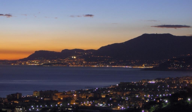 El atardecer de Bordighera 