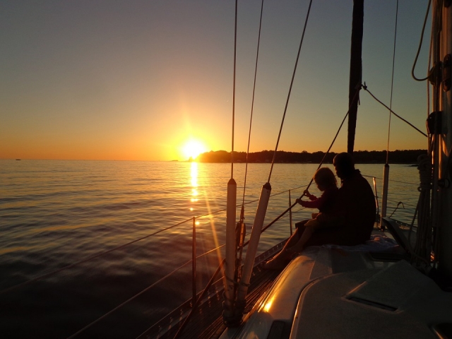  Atardecer en el mar